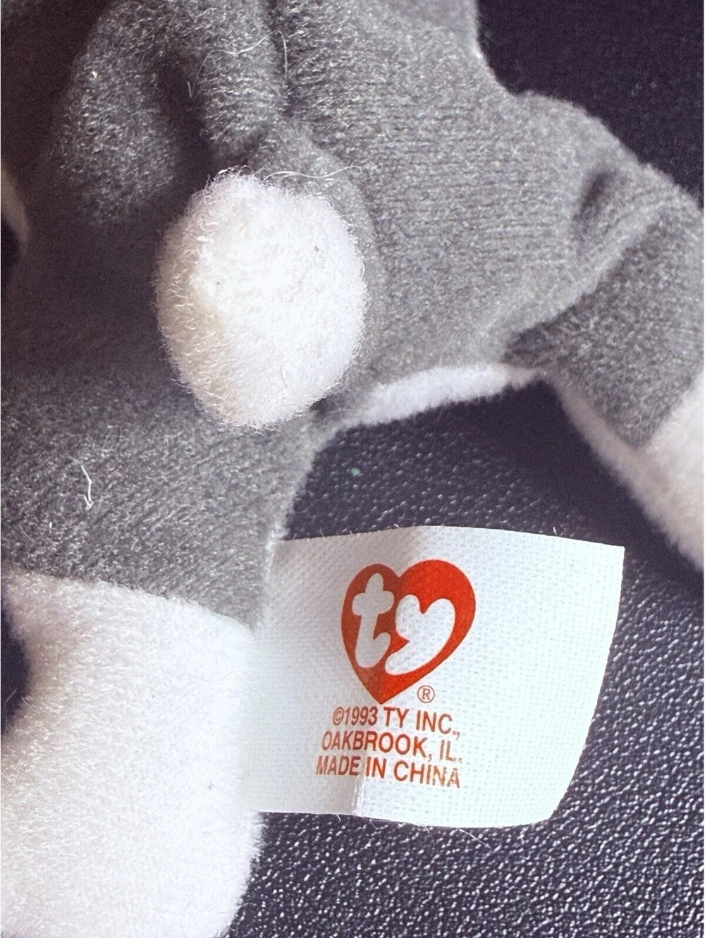 NWT Ty 1990s Nook The Husky Teenie Beanie Baby, 5x2”, FREE SHIPPING